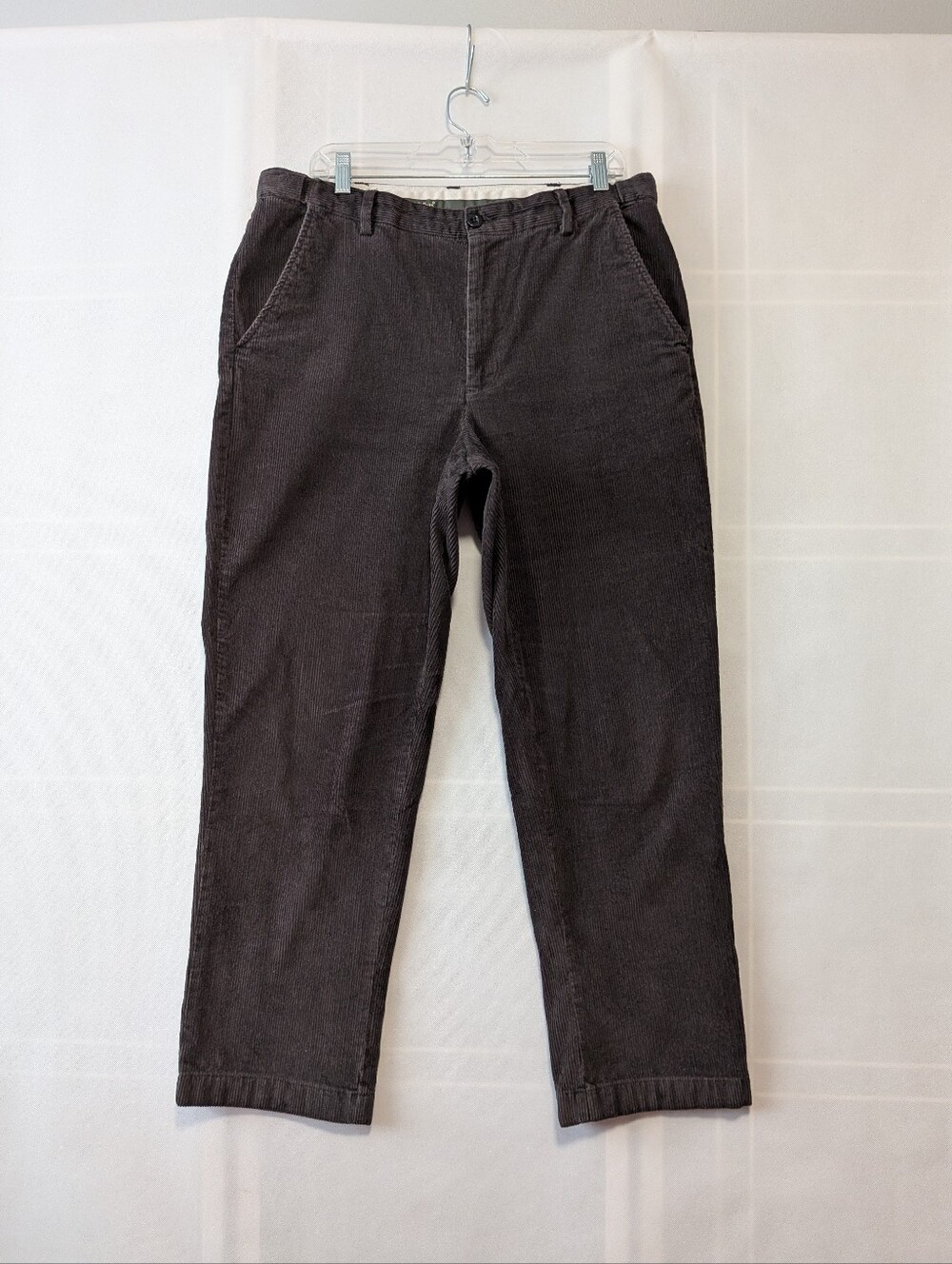 L.L.Bean Men's Comfort Waist Courdey Dark Gray Size 34X30